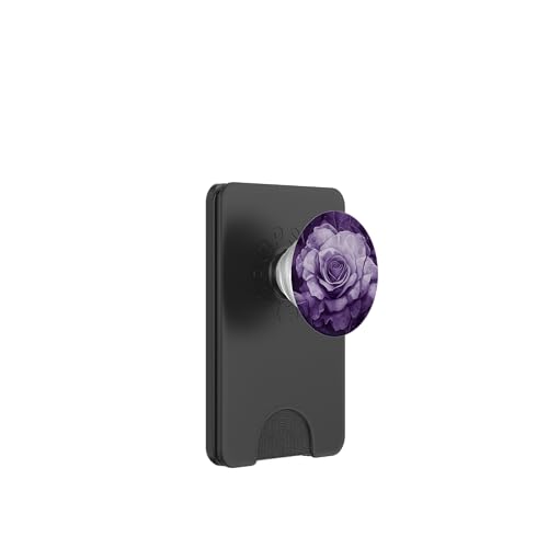 Rose auf einem lila Alkoholtintenhintergrund PopSockets PopWallet für MagSafe Rose auf einem lila Alkoholtintenhintergrund PopSockets PopWallet für MagSafe von Hübsche Blumendesigns