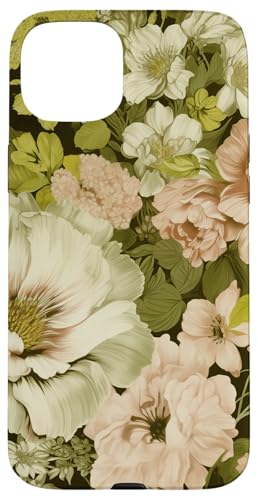 Vintage Pink -White Peony Blumenmuster Hülle für iPhone 15 Plus Vintage Pink -White Peony Blumenmuster Hülle für iPhone 15 Plus von Hübsche Blumendesigns
