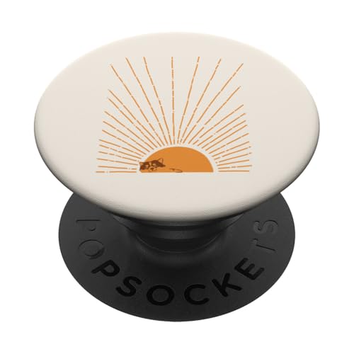Abstract Sunrise Corgi PopSockets Klebender PopGrip Abstract Sunrise Corgi PopSockets Klebender PopGrip von Huebucket