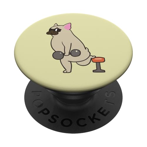 Bulgarian split squat Frenchie PopSockets Klebender PopGrip Bulgarian split squat Frenchie PopSockets Klebender PopGrip von Huebucket