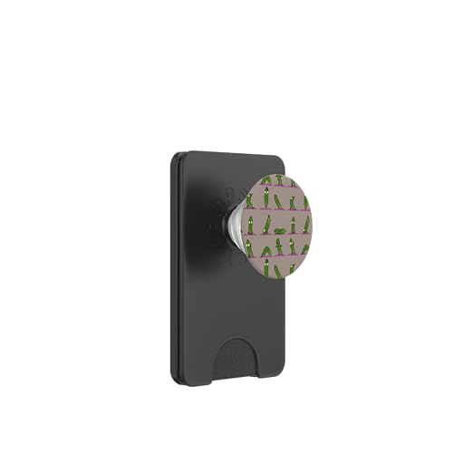 Cucumber Yoga PopSockets PopWallet für MagSafe von Huebucket