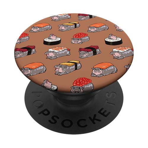 Hippo Sushi PopSockets Klebender PopGrip von Huebucket