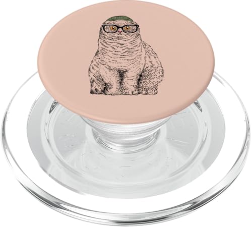 Hipster Scottish Fold PopSockets PopGrip für MagSafe Hipster Scottish Fold PopSockets PopGrip für MagSafe von Huebucket