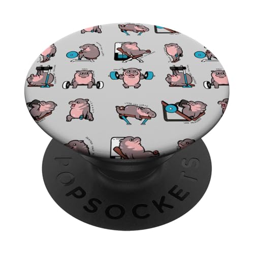 Legday with Hippo PopSockets Klebender PopGrip von Huebucket