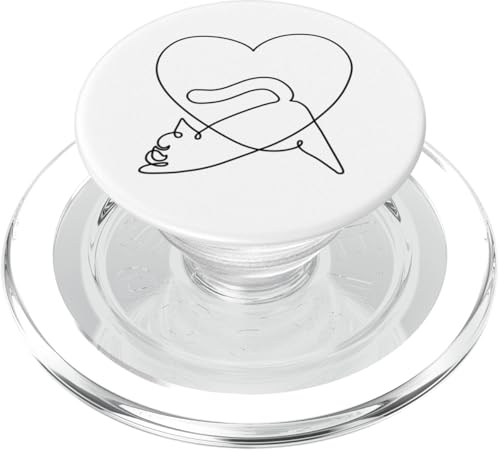 One Line Persian Cat love Yoga PopSockets PopGrip für MagSafe von Huebucket
