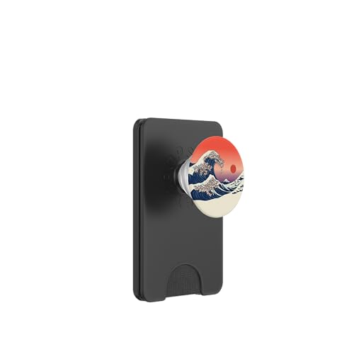 The Great Wave of Hippo PopSockets PopWallet für MagSafe von Huebucket