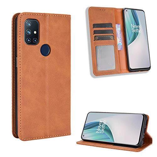 Hülle® Brieftasche Flip Handyhülle Kompatibel für OnePlus Nord N10 5G(Muster 4) von Hülle
