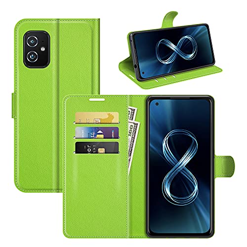 Hülle® Flip Brieftasche Handyhülle Kompatibel für Asus Zenfone 8/Asus Zenfone 8 Mini (Grün) von Hülle