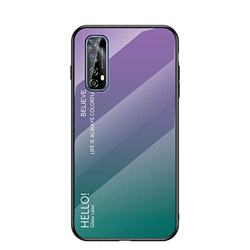 Hülle® Gradient Color Anti-Scratches Glass Case Compatible for Oppo Realme Narzo 20 Pro/Oppo Realme 7 (8) von Hülle