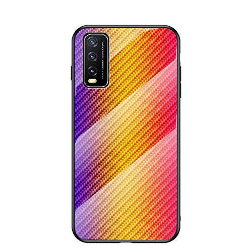 Hülle® Gradient Color Anti-Scratches Glass Case Compatible for vivo Y20/vivo Y20i (2) von Hülle