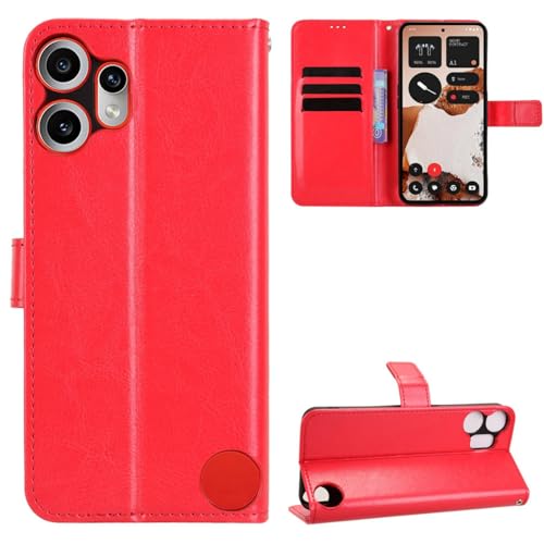 Hülle für CMF Phone 2 Pro Klapphülle Leder Flip Geldbörse,Ständer Wallet Handyhülle Folio Case Shell für Nothing CMF Phone 2 Pro(20) von Hülle