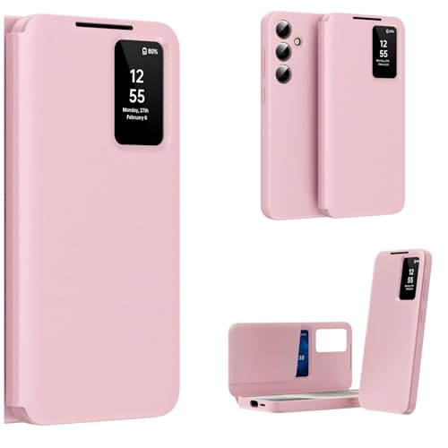 Hülle für Galaxy A56 Klapphüllen Leder + Smart View Wallet Case,Flip Folio Cover für Samsung Galaxy A56(3) von Hülle