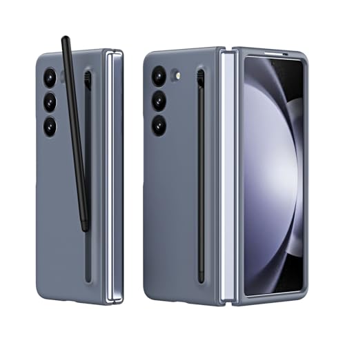 Hülle für Galaxy Fold5 Handyhülle + Stift + Glasfolie,Stiftschlitz Slim Case Bumper Shield für Samsung Galaxy Z Fold5(5) von Hülle