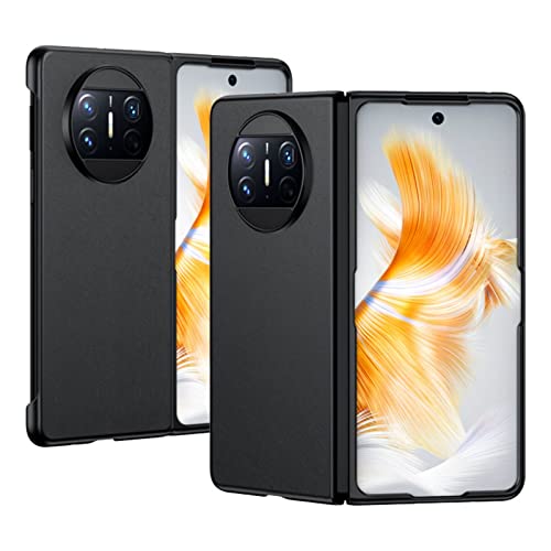 Hülle für Huawei Mate X3 Handyhülle Plain Leder,Slim Case Skin Feel Bumper für Huawei Mate X3(1) von Hülle