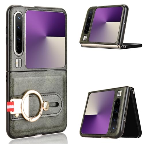 Hülle für Huawei Pura X Handyhülle,Ringhalter Armbandhalter Ständer Leder Case Bumper für Huawei Pura X(4) von Hülle