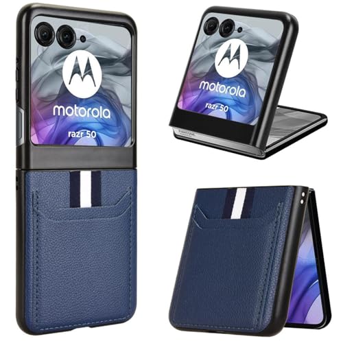 Hülle für Motorola Razr 60 Handyhülle,Card Slot Wallet Leder Case Skin Feel Bumper für Motorola Razr 60(4) von Hülle