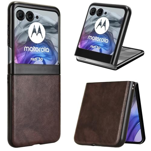 Hülle für Motorola Razr 60 Handyhülle,Stoßfänger Panzerung Slim Leder Case für Motorola Razr 60(12) von Hülle