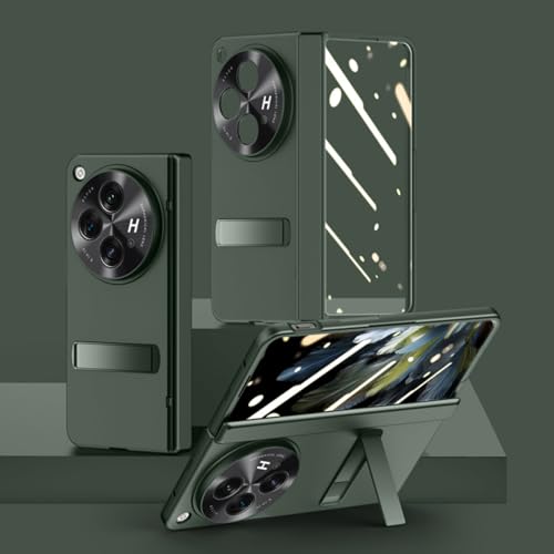 Hülle für OnePlus Open Handyhülle Glasfolie Hinge + Metal Lens Cap,Bracket Bumper Armor Case für OnePlus Open(3) von Hülle