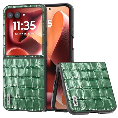 Hülle für Razr 60 Ultra Handyhülle + Texture + Built-in Wireless Charge,Leder Bumper Case Slim Cover für Motorola Razr 60 Ultra(30) von Hülle