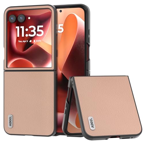 Hülle für Razr 60 Ultra Handyhülle + Texture + Built-in Wireless Charge,Leder Bumper Case Slim Cover für Motorola Razr 60 Ultra(36) von Hülle