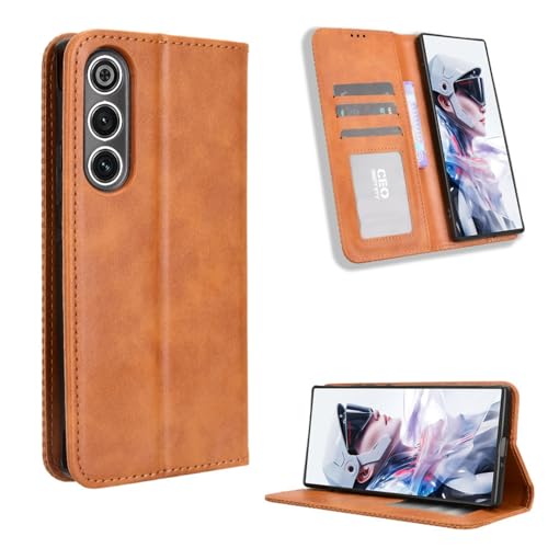 Hülle für RedMagic 10 Air Klapphülle Leder Flip Geldbörse,Ständer Wallet Handyhülle Folio Case Shell für ZTE Nubia RedMagic 10 Air(16) von Hülle