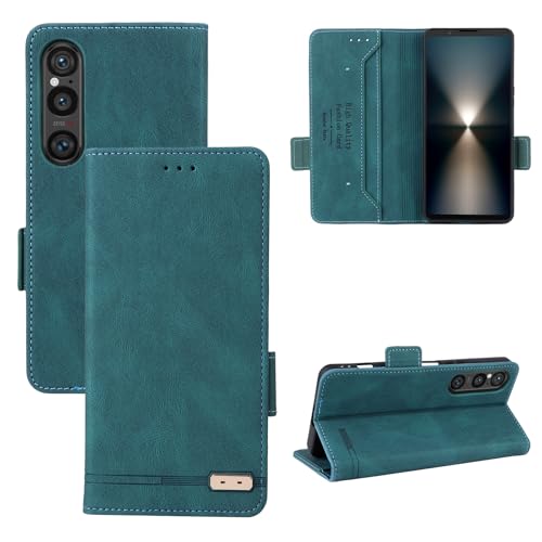 Hülle für Xperia 1 VII Ständer Klapphüllen Magnetic Closure,Textur Leder Folio Handyhülle Case für Sony Xperia 1 VII(3) von Hülle