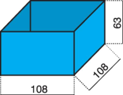 Hünersdorff Sortimentskoffer-Einsatz (L x B x H) 108 x 108 x 63mm Anzahl Fächer: 1 Inhalt von Hünersdorff