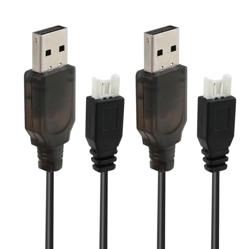 2er Pack USB-Ladekabel mit SM-2P-Stecker, 3,7 V HSP, für NI-MH Akkus, Kompatibel mit RC-Drohnen und Fahrzeugen, Robustes und Flexibles Design 2er Pack USB-Ladekabel mit SM-2P-Stecker, 3,7 V HSP, für NI-MH Akkus, Kompatibel mit RC-Drohnen und Fahrzeugen, Robustes und Flexibles Design von Hugfads