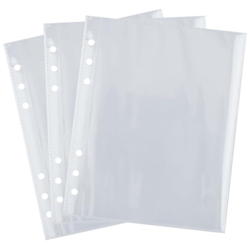 30er Pack 60 Taschen 5x7 Zoll Fotokartenhüllen für 6 Ring A5 Binder, Ultra-Klar, Doppelseitig, Top Loading, Wasser- und Staubschutz 30er Pack 60 Taschen 5x7 Zoll Fotokartenhüllen für 6 Ring A5 Binder, Ultra-Klar, Doppelseitig, Top Loading, Wasser- und Staubschutz von Hugfads