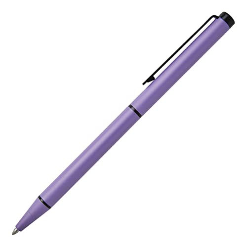 Hugo Boss Cloud Kugelschreiber aus Messing in der Farbe Persian Violet Matt, Länge: 14cm, Minenfarbe: Blau, HSF3904V von Hugo Boss