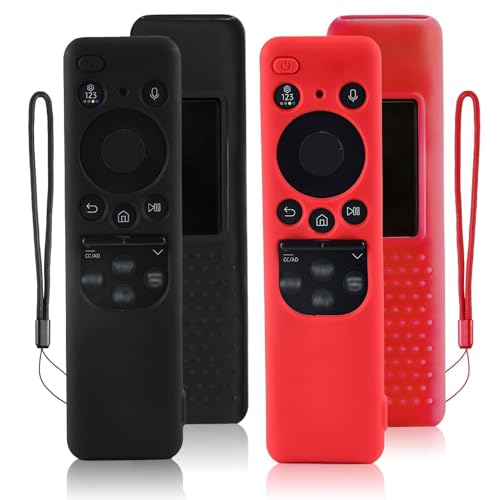 2PCS Hülle für Samsung Fernbedienung 2023, Fernbedienungshülle Kompatibel mit TM2360E, BN59-01432A,BN59-01432J, Fernbedienung Hülle Silikon, Hülle für Samsung Smart TV, Fernbedienungshülle Rutschfeste von Hugwait
