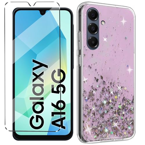 Glitzer Bling hülle mit Glas 1Pcs Compatible with Samsung Galaxy A16 Folie, hülle silikon stoßfest für Samsung Galaxy A16 schutzhülle schutzfolie schutzglas Folie handyhülle Pink Glitzer Bling hülle mit Glas 1Pcs Compatible with Samsung Galaxy A16 Folie, hülle silikon stoßfest für Samsung Galaxy A16 schutzhülle schutzfolie schutzglas Folie handyhülle Pink von HuiYouMY