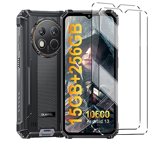 HuiYouMY 2Pcs Glas Compatible with OUKITEL WP28 Folie, stoßfest Compatible with OUKITEL WP28 schutzfolie schutzglas Folie Clear von HuiYouMY
