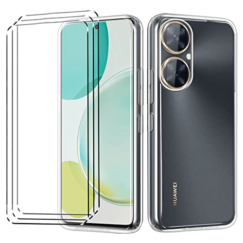 HuiYouMY [3+1] hülle und 3Pcs panzeglas für Huawei Nova 11i, hülle silikon hülle stoßfest Huawei Nova 11i schutzhülle schutzfolie panzerfolie handyhülle silikon von HuiYouMY