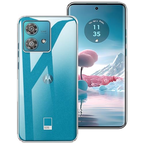 HuiYouMY Handyhülle für Motorola Edge 40 Neo Hülle, Weiche Silikon Handyhülle, Ultra Dünn Stoßfest Anti-Scratch Schutzhülle, Transparent TPU Hülle Für Motorola Edge 40 Neo (6.55") -Clear von HuiYouMY