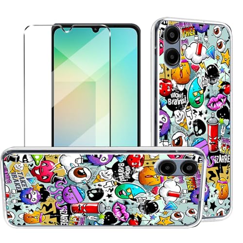 hülle und Glas 1Pcs Compatible with Samsung Galaxy A06 Folie, hülle silikon stoßfest Compatible with Samsung Galaxy A06 schutzhülle schutzfolie schutzglas Folie handyhülle XS40 hülle und Glas 1Pcs Compatible with Samsung Galaxy A06 Folie, hülle silikon stoßfest Compatible with Samsung Galaxy A06 schutzhülle schutzfolie schutzglas Folie handyhülle XS40 von HuiYouMY