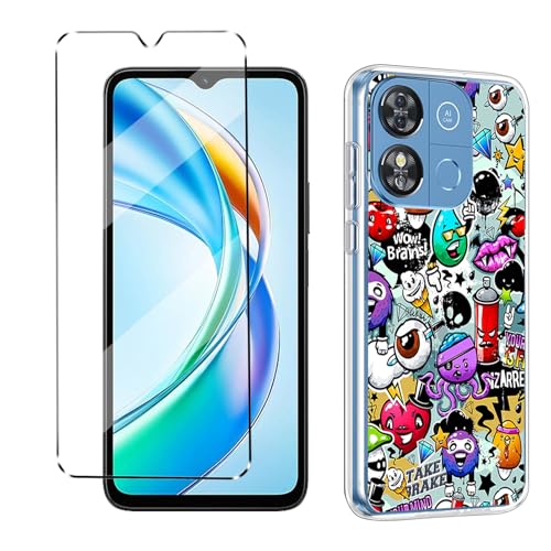HuiYouMY hülle und Glas 1Pcs Compatible with Oukitel C57S / Oukitel C57 Pro Folie, hülle silikon stoßfest Compatible with Oukitel C57S schutzhülle schutzfolie schutzglas Folie handyhülle XS40 HuiYouMY hülle und Glas 1Pcs Compatible with Oukitel C57S / Oukitel C57 Pro Folie, hülle silikon stoßfest Compatible with Oukitel C57S schutzhülle schutzfolie schutzglas Folie handyhülle XS40 von HuiYouMY