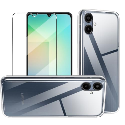 HuiYouMY hülle und Glas 1Pcs Compatible with Samsung Galaxy A06 Folie, hülle silikon stoßfest Compatible with Samsung Galaxy A06 schutzhülle schutzfolie schutzglas Folie handyhülle Clear HuiYouMY hülle und Glas 1Pcs Compatible with Samsung Galaxy A06 Folie, hülle silikon stoßfest Compatible with Samsung Galaxy A06 schutzhülle schutzfolie schutzglas Folie handyhülle Clear von HuiYouMY