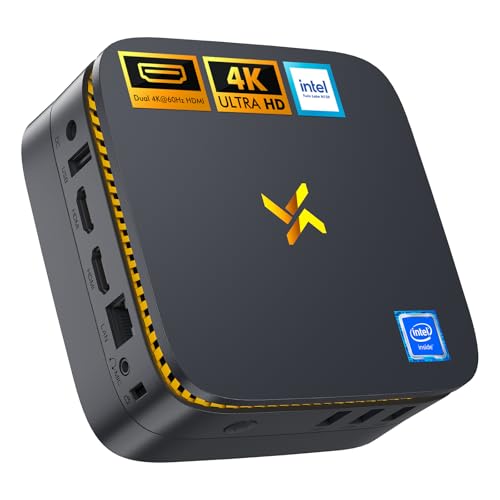 Huidun H30 Mini PC Intel Twin Lake N150 (Beats N100, bis zu 3,60 GHz),16GB RAM 512GB M.2 SSD Mini Desktop Computer Windows 11 Pro,4K Dual HDMI,Dual Bande WiFi,Gigabit Ethernet,für Zuhause/Büro/Schule von Huidun