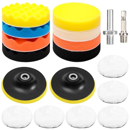 125mm Polierschwämme Pads,18 Stück Polier set,Auto Polierpads,Auto Schwämme Pads Polieraufsatz,Auto Polieren Pads für Akkuschrauber,Poliermaschine,Polierauflage,Bohrmaschine Polieren,Schleifen,Wachsen 125mm Polierschwämme Pads,18 Stück Polier set,Auto Polierpads,Auto Schwämme Pads Polieraufsatz,Auto Polieren Pads für Akkuschrauber,Poliermaschine,Polierauflage,Bohrmaschine Polieren,Schleifen,Wachsen von Huifoo