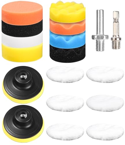 80mm Polierschwämme Pads,18 Stück Polier set,Auto Polierpads,Auto Schwämme Pads Polieraufsatz,Auto Polieren Pads für Akkuschrauber,Poliermaschine,Polierauflage,Bohrmaschine Polieren,Schleifen,Wachsen 80mm Polierschwämme Pads,18 Stück Polier set,Auto Polierpads,Auto Schwämme Pads Polieraufsatz,Auto Polieren Pads für Akkuschrauber,Poliermaschine,Polierauflage,Bohrmaschine Polieren,Schleifen,Wachsen von Huifoo