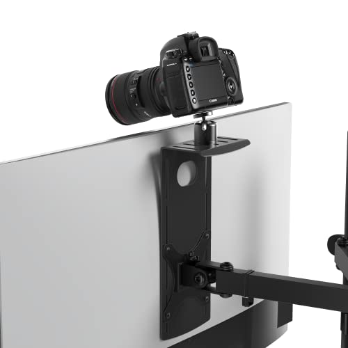 HumanCentric DSLR Monitor Halterung, Monitorregal für Schreibtisch Kamera Halterung, Webcam und Mikrofon Kamera Regal für Monitor VESA Arm, Ersatz Klemmstative für Kamera Schreibtisch Halterung, Klein von HumanCentric