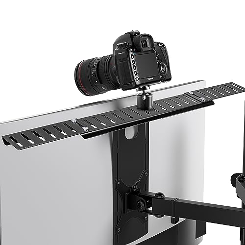 HumanCentric DSLR Monitor Mount - Monitor Shelf for Desk Camera Mount, Light Webcam and Microphone Camera Shelf for Monitor VESA Arm, Replace Clamp Tripods for Camera Desk Mount, Extra Large von HumanCentric