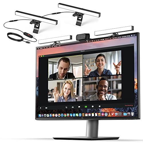 HumanCentric Videokonferenzbeleuchtung – Webcam-Licht für Streaming, LED-Monitor- und Laptop-Licht für Videokonferenzen, Zoom-Beleuchtung für Computer, ersetzt Ringlicht für Zoom-Meetings, Doppel-Kit von HumanCentric