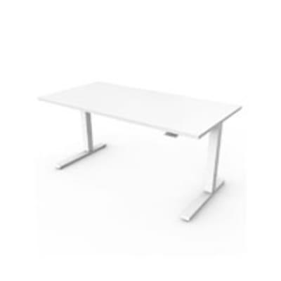 Humanscale Float höhenverstellbarer Tisch 600x1200mm, weiß von Humanscale