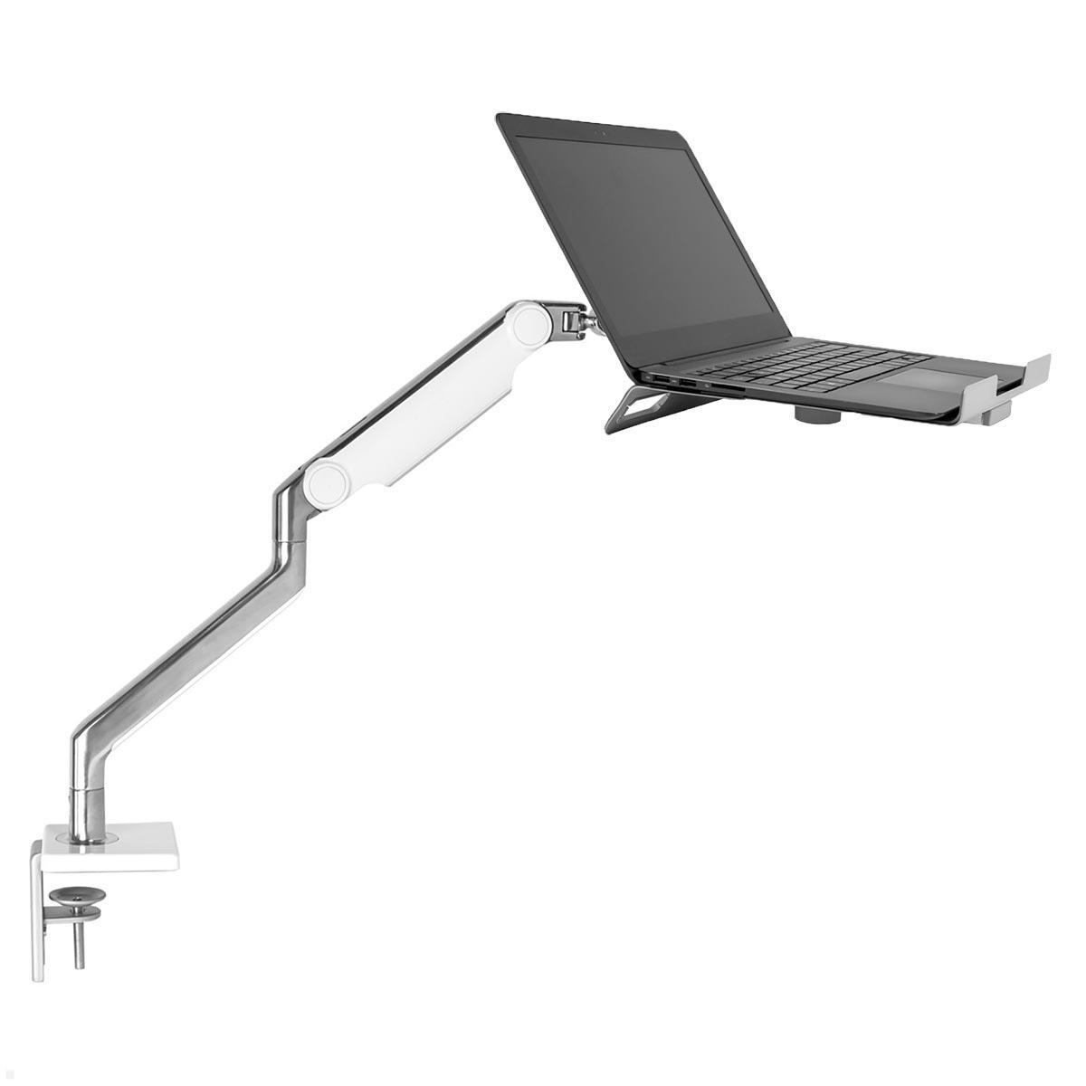 Humanscale M2.1 Laptop Tischhalterung mit Schwenkarm schr?g, wei? von Humanscale