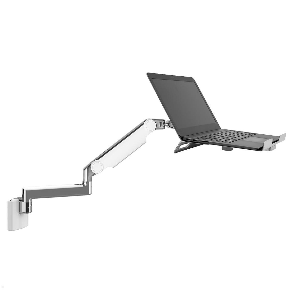 Humanscale M2.1 Laptop Wandhalterung mit Schwenkarm gerade, wei? von Humanscale