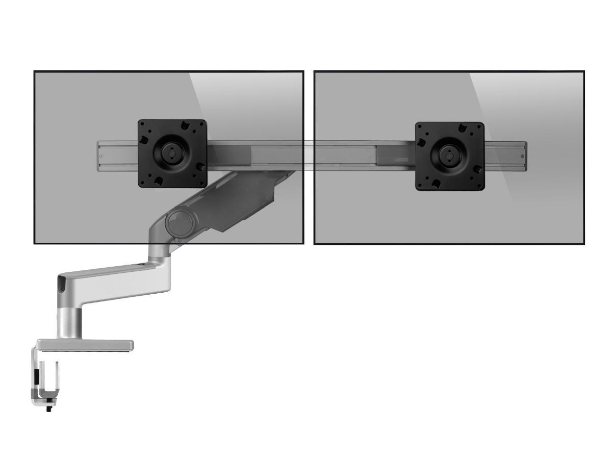 Humanscale M8.1 Dual Monitorhalter f?r USM Tisch gerade silber (M81USE2G) von Humanscale