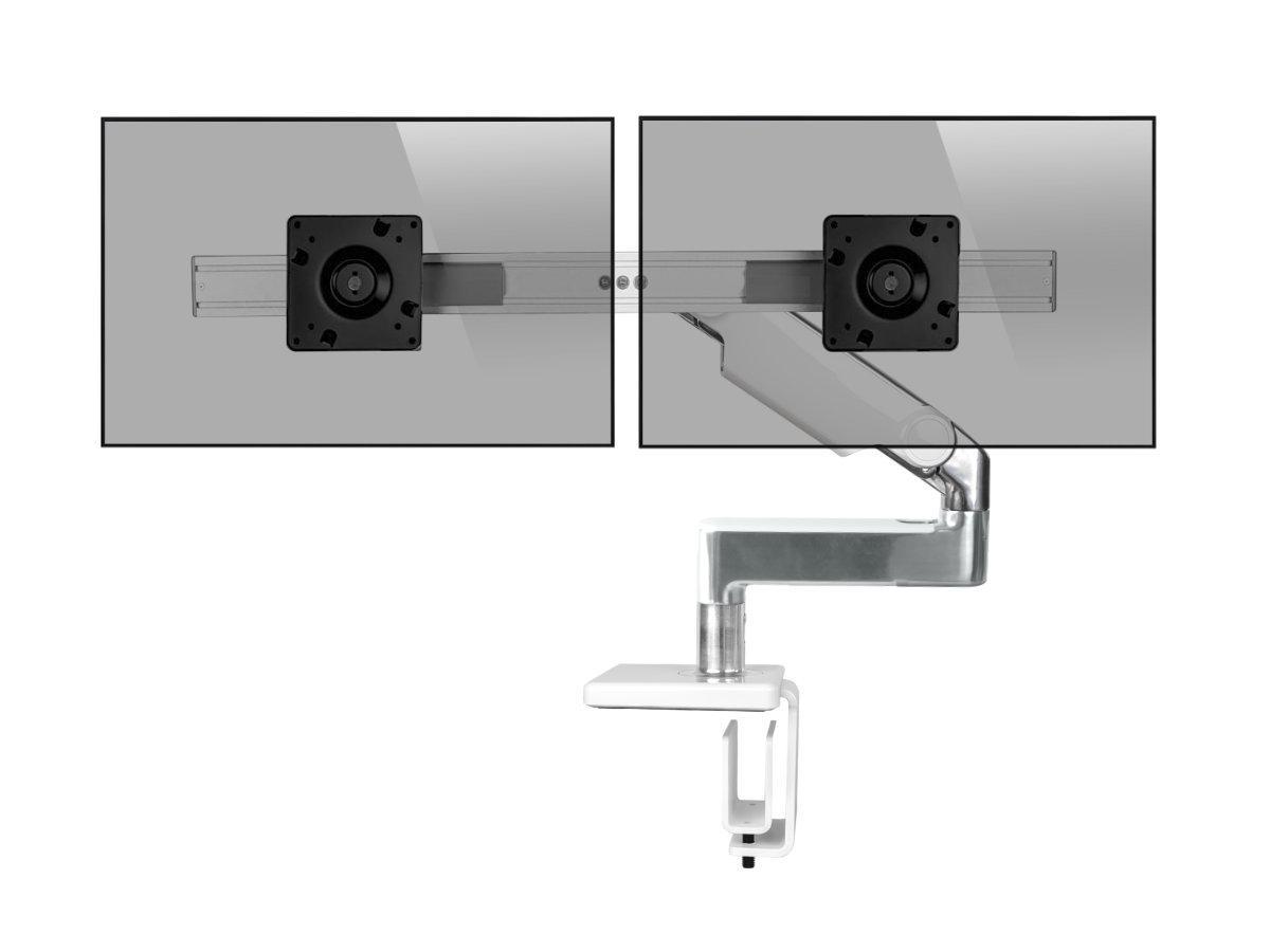 Humanscale M8.1 Dual Monitorhalter f?r USM Tisch gerade wei? (M81UWE2W) von Humanscale