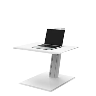 Humanscale QuickStand Eco Laptop Steh-/Sitzarbeitsplatz, weiß von Humanscale